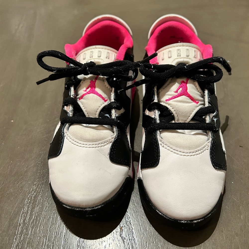 Jordan Kids Sneakers - Black, White, and Pink